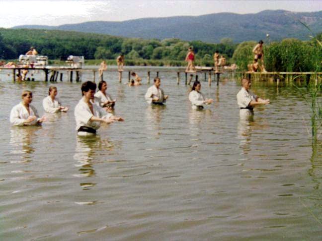 Goju Kai lake training 2000