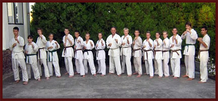 Karate Students and Gerd Rebicek